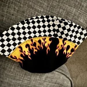 Van’s vinyl tote bags, Vans waist bag and Mad Hat